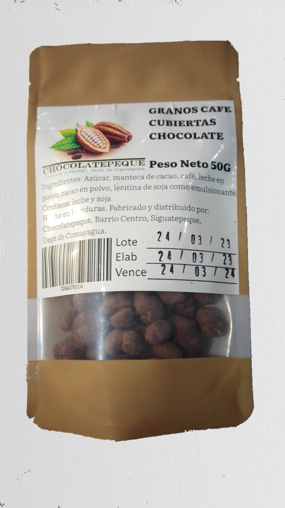 Cafe cubierto en chocolate