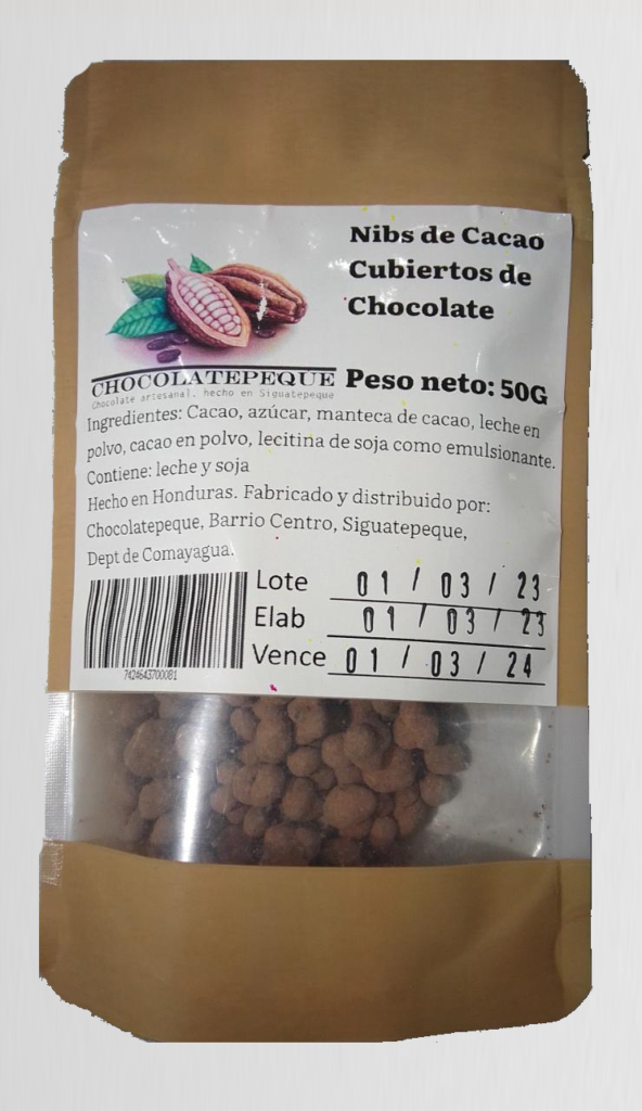 Nibs de Cacao Cubiertos en Chocolate